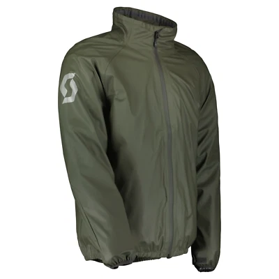 Scott Ergonomic Ergo Pro Rain Waterproof Motorcycle Over Jacket - Olive Green