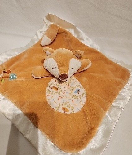 Douglas Baby Cuddle Fox Lovey with Tail Woodland Mushrooms Satin Edge Blanket - 第 2/24 張圖片
