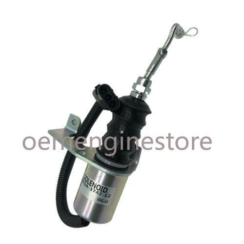SA-3742-12 New 12V Fuel Stop Solenoid For Cummins Deutz Bosch RSV Engine 3932017 - Picture 1 of 4