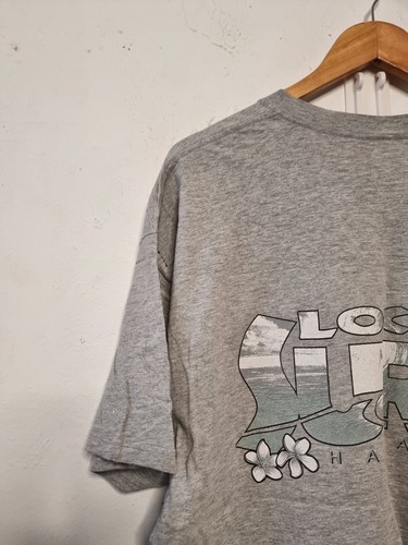 vintage local surf shirt mens size xl extra large grey gray distressed 90s - Picture 3 of 14
