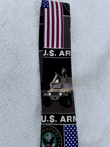 US Army Men's Neck Tie Patriotic Military American Soldier Necktie Danggi Brand - Afbeelding 5 van 7