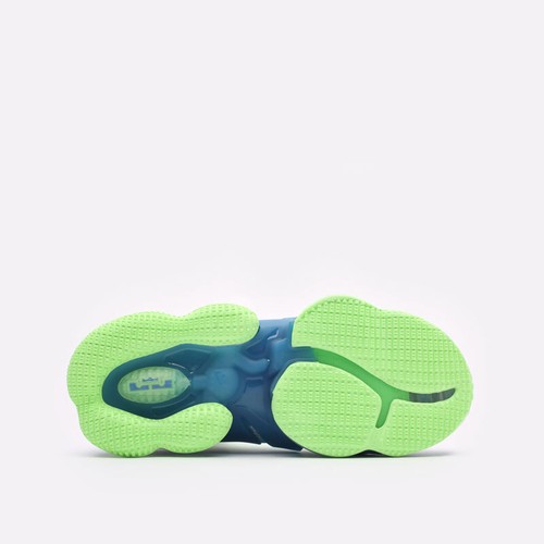 Nike Lebron XIX Trainers Dutch Blue Lime Glow DC9339 400 White/Blue Size UK 8 - Picture 5 of 6
