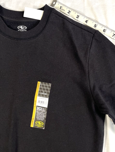 Athletic Works Boys Fleece Top Sweatshirt Large (10-12) Black Pullover - Picture 5 of 11