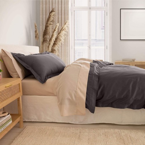 Royal Comfort - Balmain 1000TC Bamboo cotton Quilt Cover Sets (King) - Pewter - Picture 2 of 7