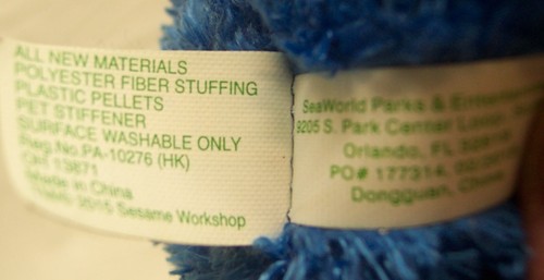 SESAME PLACE PARKS Sesame Street SOFT BLUE GROVER 11" Plush STUFFED ANIMAL Toy - Picture 5 of 5