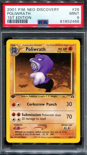 Poliwrath (1st Edition) graded PSA 9 for sale on eBay
