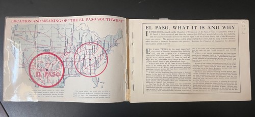 RARE 1920 El Paso Texas & Rio Grande Valley New Mexico Advertising & Photo Book - Picture 3 of 7