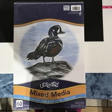 UCreate Mixed Media Art Paper 12x18" (2) Packs of 60 Sheets NEW