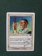 Mtg Venerable Monk Artist Signed