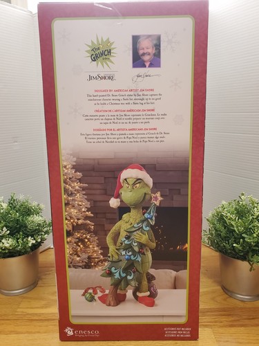 Jim Shore Dr. Seuss 20" Holiday Grinch Stealing Tree Statue🎄Exklusiv 2025 Neu - Bild 9 von 9