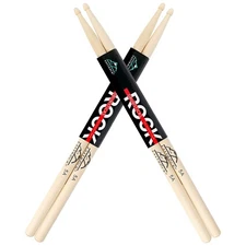 EASTROCK 5A Drum Sticks 2 Pairs Maple Drumsticks for Kids Adults 2 Wood