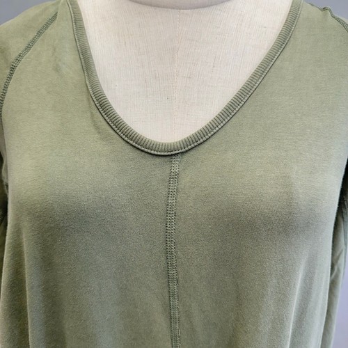 Free People Hot Shot Long Sleeve One Jumpsuit Size Extra Small in Sage Stone - Picture 5 of 14