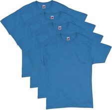 Hanes Men Crew neck T-Shirt 4-Pack ComfortSoft 100 Cotton Heavyweight Tee Plain