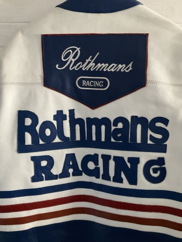 Racing Leder Jacke / Rothmans Racing / Genuine Leather / Vintage / Gr. M - Bild 9 von 9