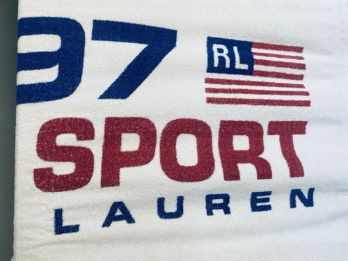 Ralph Lauren Polo Sport RL 97 Beach Towel American Flag 35x66 - Picture 11 of 15