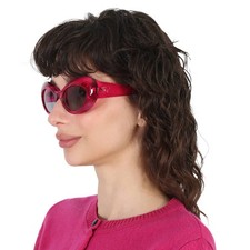 Versace Dark Grey Oval Ladies Sunglasses VE4456U 533487 52 VE4456U 533487 52