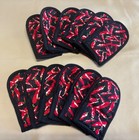 Lot of 12 New Winco Pan Pot Handle Holders Black Chili Pepper 6.5” Long Quilted