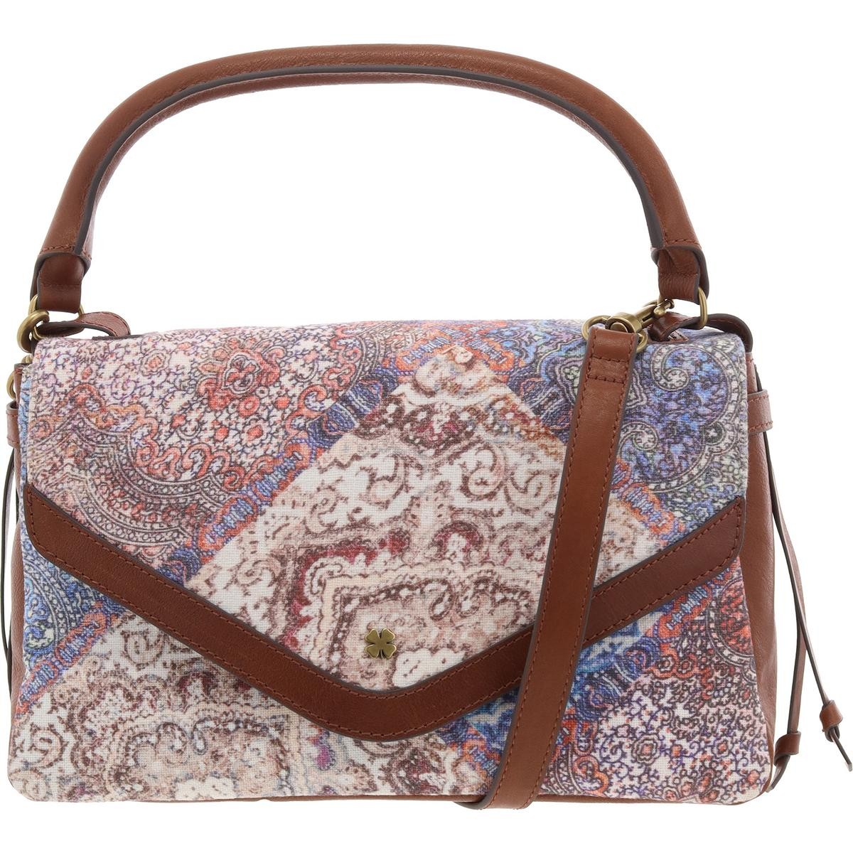 Женская сумка на плечо Lucky Brand Womens Love с голубой кожаной отделкой Medium BHFO 3966