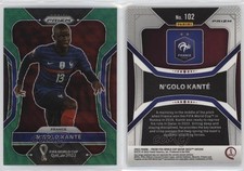 2022 Panini Prizm World Cup Qatar Green Wave Prizm N'Golo Kante #102