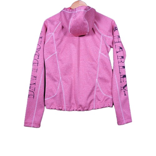 Chaqueta para mujer Harley Davidson pequeña carcasa suave cremallera sudadera con capucha agujero para el pulgar motocicleta - Imagen 2 de 6