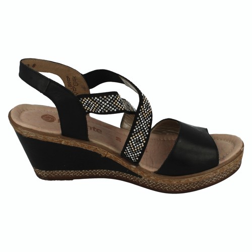 Sandalias de cuña para dama Ex-Display D4566-01 de Remonte - Imagen 8 de 15
