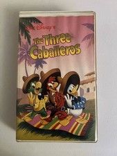 Walt Disney's The Three Caballeros VHS Tape Video Movie Animated Cartoon Clamshe