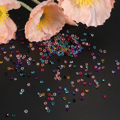 6000Pcs Acrylic Wedding Diamonds 4mm Table Crystals Confetti - Picture 5 of 7