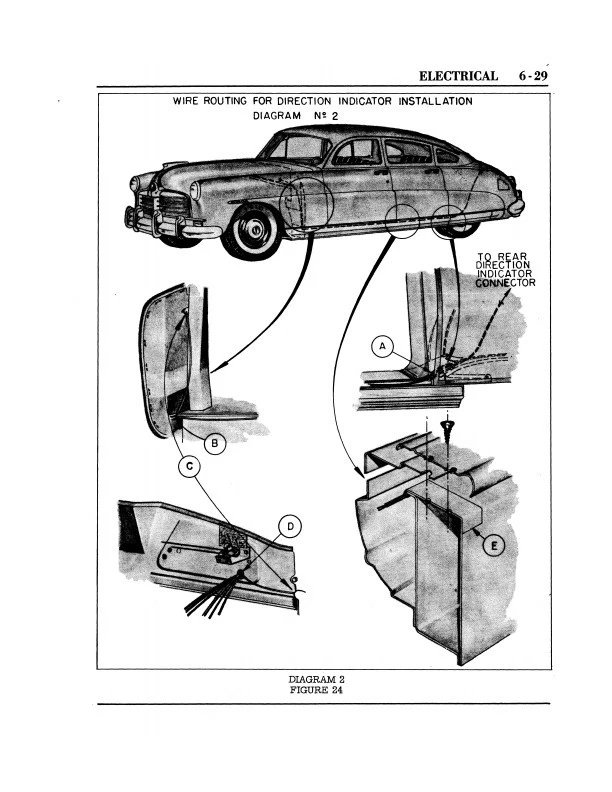 1948 1949 Hudson Shop Manual 48 49 Commodore Super Pacemaker Servicio de reparación  Foto 4 de 4