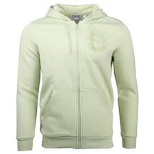 PUMA Tonal Sportswear Graphic Full Zip Hoodie Mens Green Casual Outerwear 684732