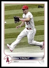 2022 Topps Baseball Card Mike Trout Los Angeles Angels #27