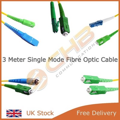 LC/SC/FC/E2000 UPC/APC Singlemode LWL Patchkabel Leitung 3mm Simplex