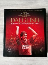 Liverpool Fc Kenny Dalglish 85/86 Retro Signed Shirt Box Set