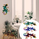 3Pcs Wrought Iron Sculpture Lovely Wall Hanging Decoration Garden Pendant