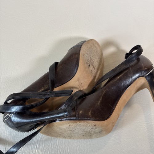 Yves Saint Laurent Leder Slingback Sandalen Größe 37 - Bild 23 von 24