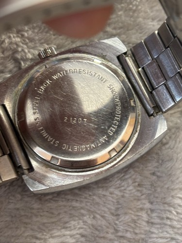 Splendido Raro Orologio Catena Automatico Svizzero Vintage Anni 70 17 Jewel Ottimo - Foto 3 di 11
