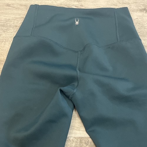 SPYDER Active Women’s High Waist Insulated Leggings Size Medium Jewel Green - Picture 5 of 8