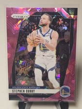 Stephen Curry 2024-25 Panini Prizm Pink Cracked Ice #134 Golden State Warriors