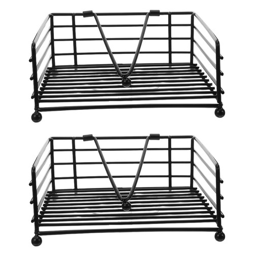  Porta tovaglioli da tavolo 2 pezzi: elegante porta tovaglioli in metallo per sala da pranzo - robusto - Foto 4 di 17