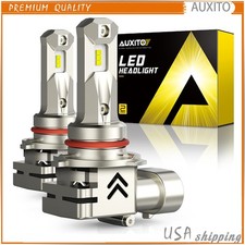 9005 HB3 AUXITO LED White Headlight Kit Bulbs High Low Beam 30000LM CANbus 2Pcs