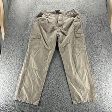 5.11 Tactical Cargo Pants Mens 38x32 Beige Cotton Relaxed Workwear