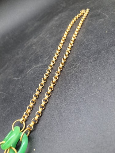 Collar colgante de piedras preciosas anillo de jade sahakian Onik - Imagen 8 de 14