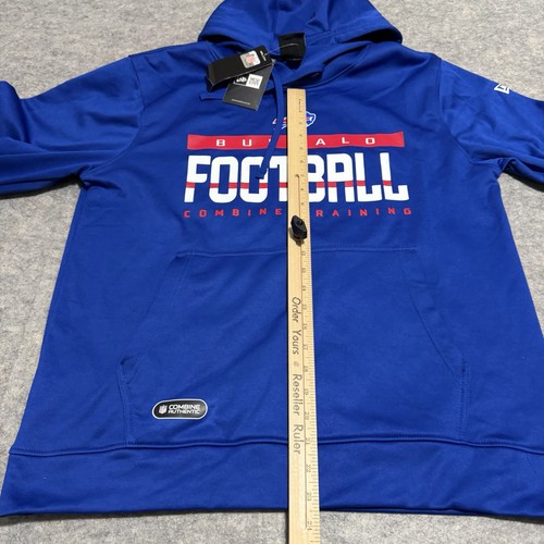 Buffalo Bills Team Issue New Era Combine Blue Mens Size LARGE Pullover HoodieNWT - Picture 8 of 14
