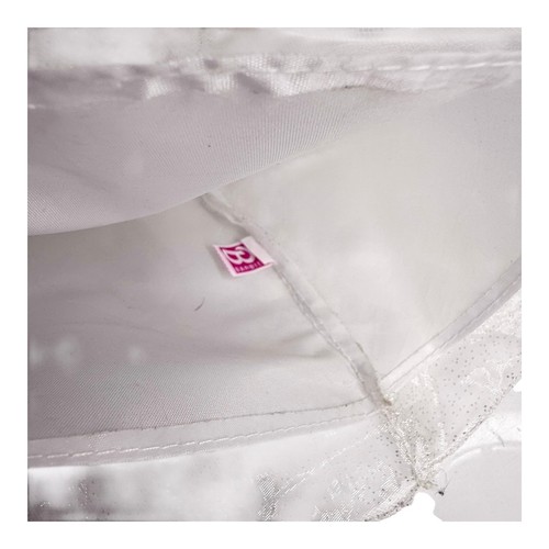 Muñeca Barbie Vestido Estrella Plateada Vacaciones 2001 Vestido Blanco Cuentas Correas Etiqueta Fiesta - Imagen 3 de 5