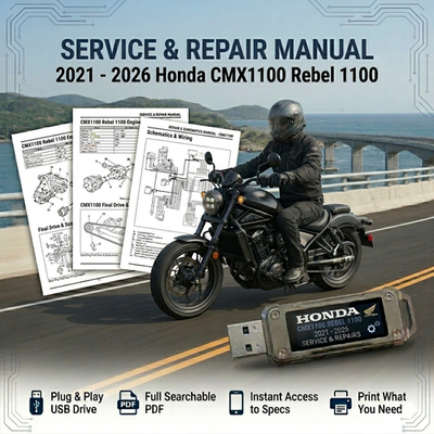 HONDA CMX1100 REBEL 1100 2023 2024 2025 2026 SERVICE REPAIR SHOP