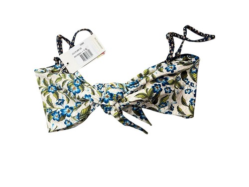 Agua Bendita Lucille Jardim Bandeau Bikini Top Womens XL NWT - Picture 7 of 8