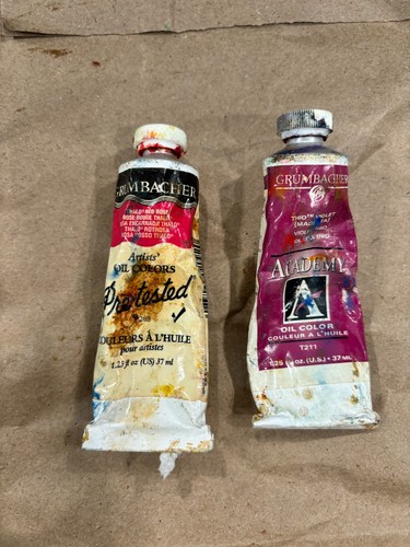 Grumbacher Ölfarben - vorgeprüfte Thalo Red Rose, Academy Thio Violet - Bild 1 von 4