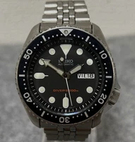 Seiko SKX007 7S26 0020 Black Boy Automatic 200m Diver's Jubilee Bracelet SEIKO F