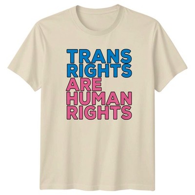 Trans Rights Are Human Rights T-Shirt Transgender LGBTQ Social Justice Pride