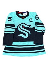 Adidas Seattle Kraken Mark Giordano Authentic Reverse Retro Hockey Jersey Sz. 44