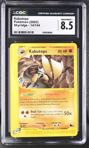 Kabutops graded CGC 8.5 for sale on eBay